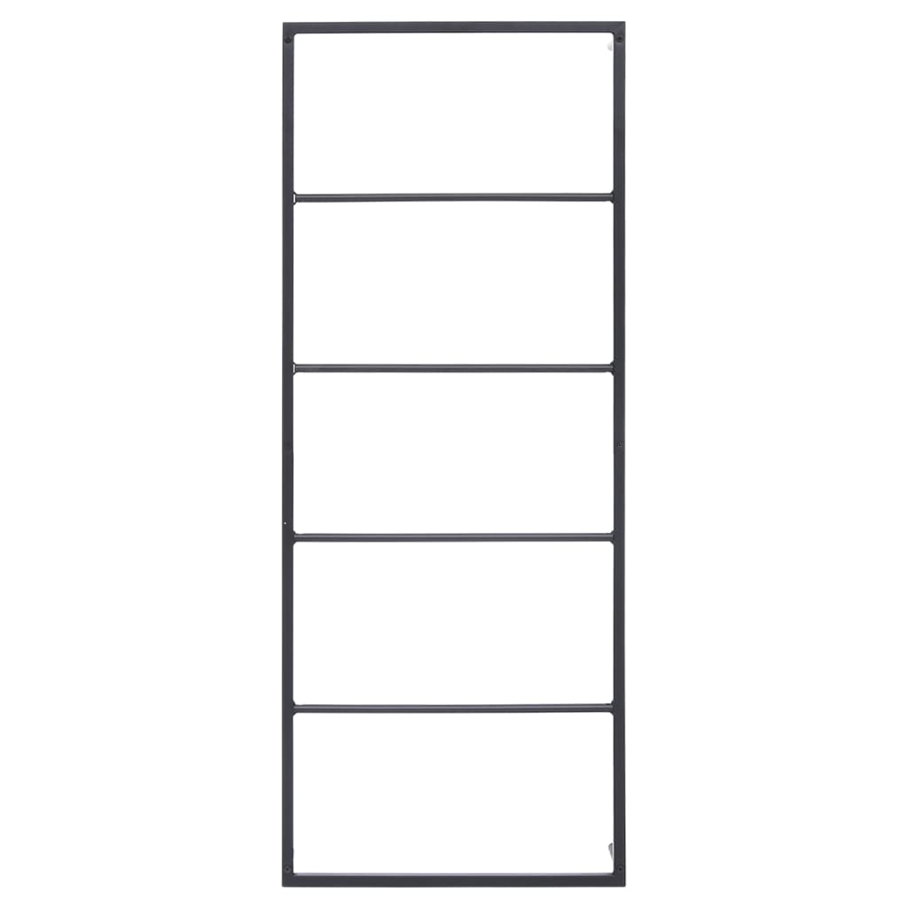 Stalak za ručnike crni 45 x 10 x 115 cm čelični