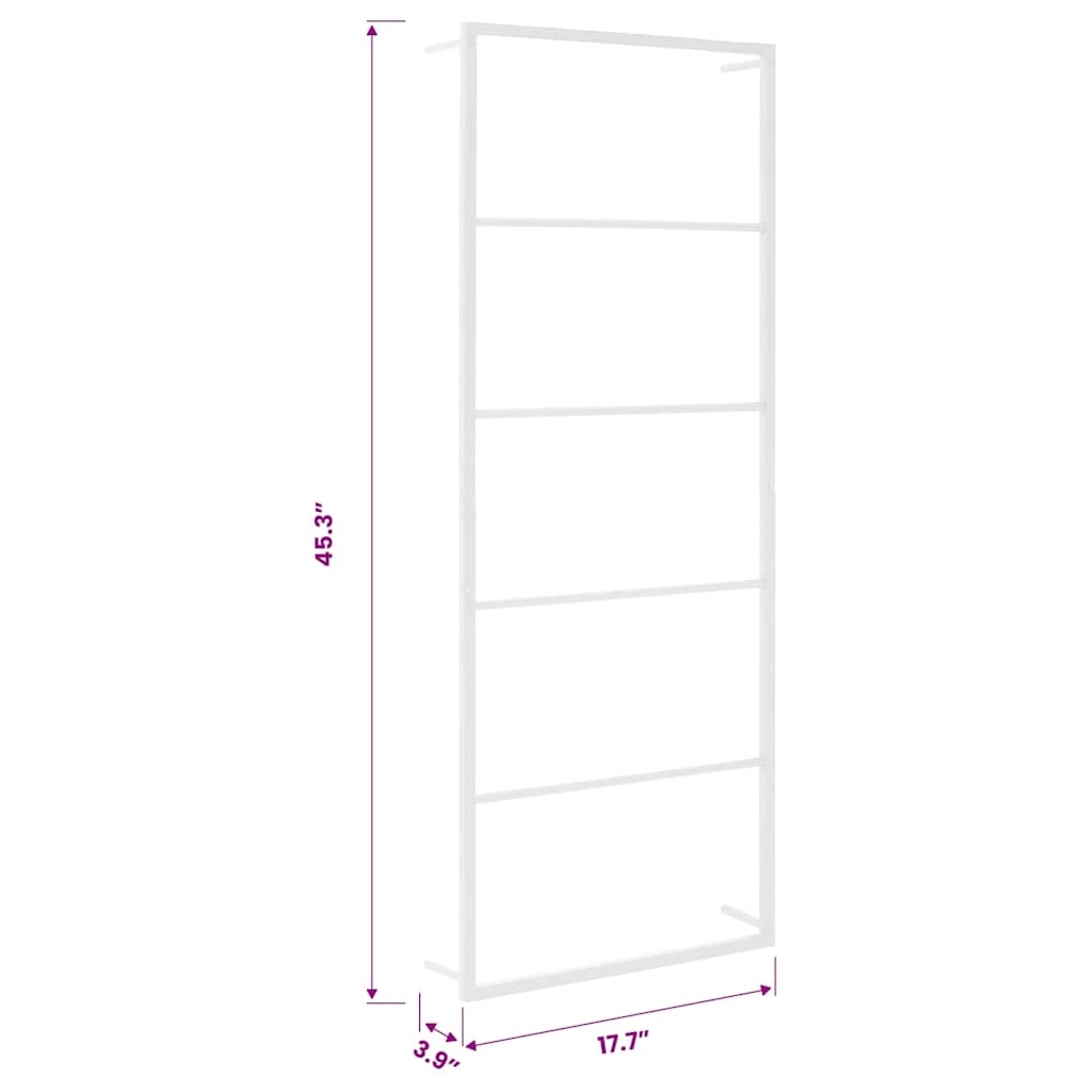 Vješalica za ručnike Bijela 45x10x115 cm Čelik