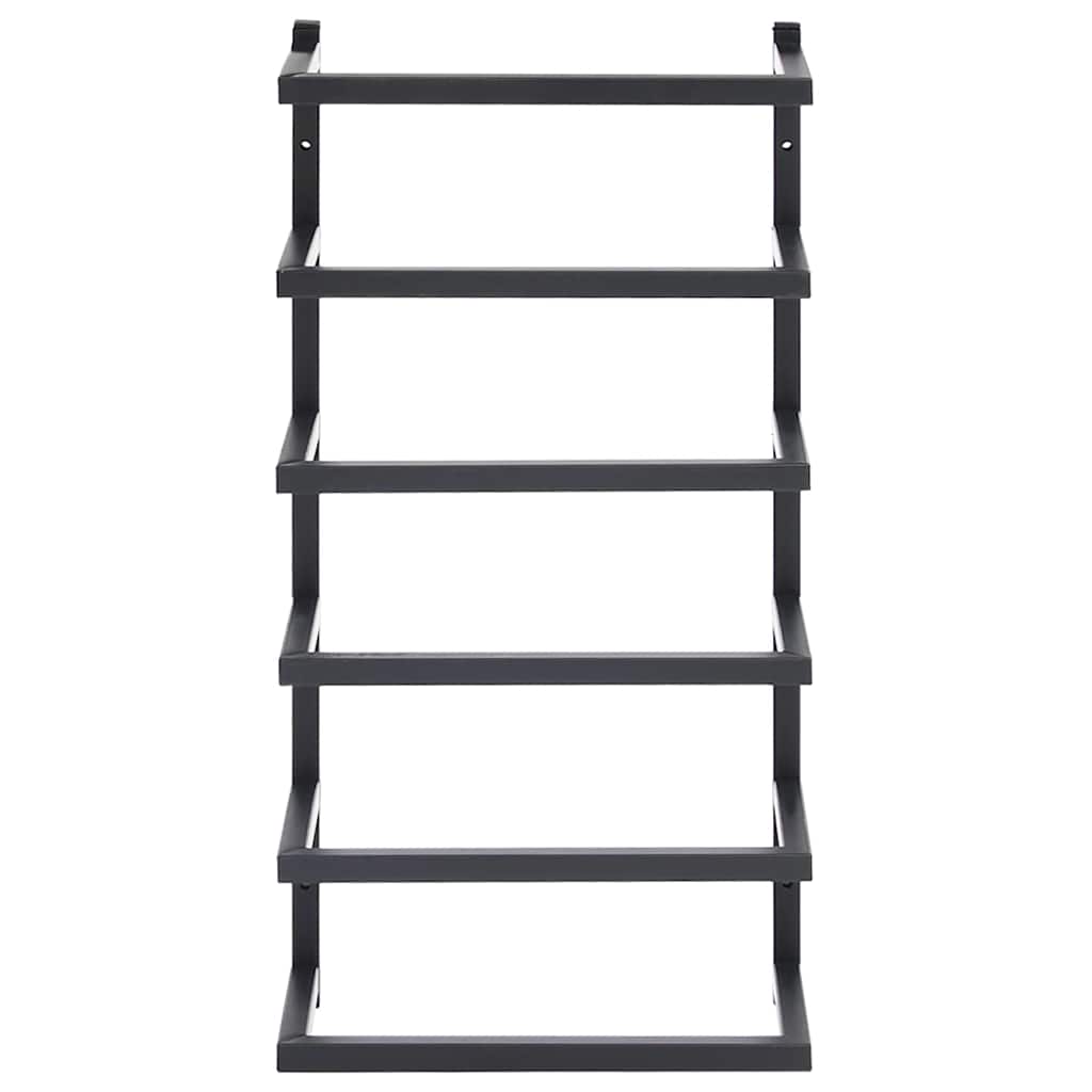 Stalak za ručnike crni 24 x 12 x 48 cm čelični