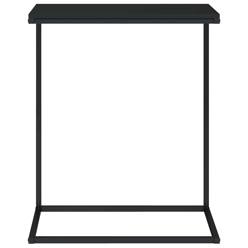 Bočni stolić crni 55 x 35 x 66 cm od konstruiranog drva