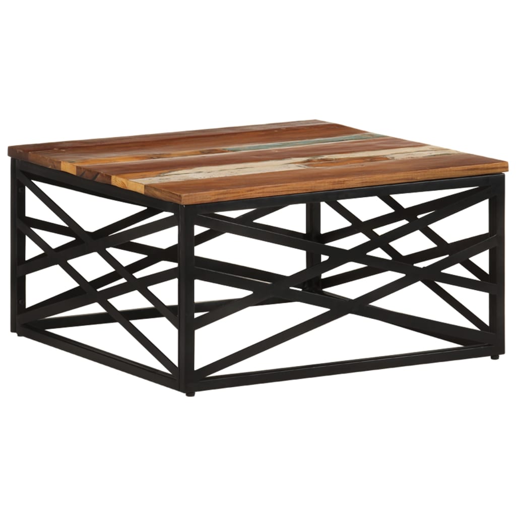 Stolić za kavu 68 x 68 x 35 cm od masivnog obnovljenog drva