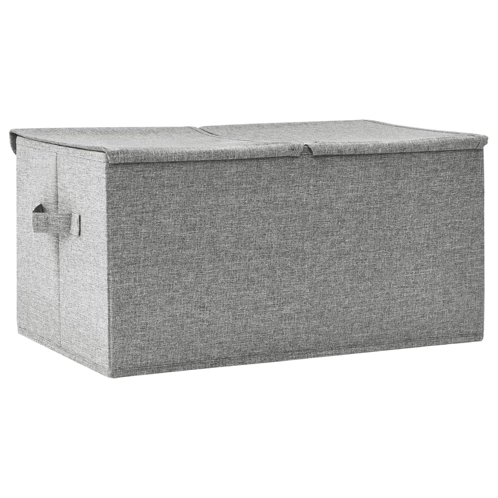 Kutija za pohranu od tkanine 50 x 30 x 25 cm siva