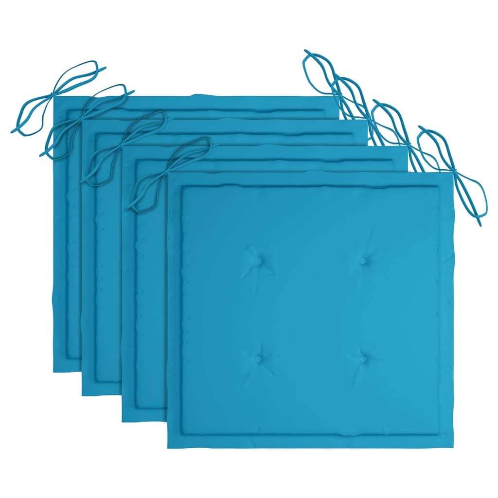 Vrtne blagovaonske stolice s jastucima 4 kom od bagremovog drva