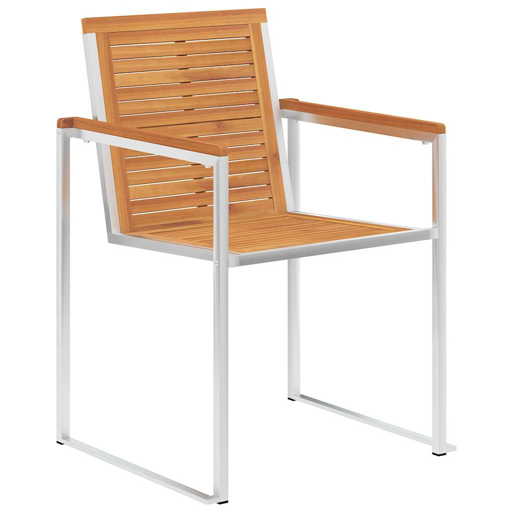 Vrtne stolice s jastucima 4 kom od masivnog bagremovog drva