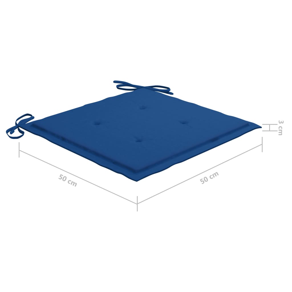 Vrtne stolice s jastucima 6 kom od masivnog bagremovog drva