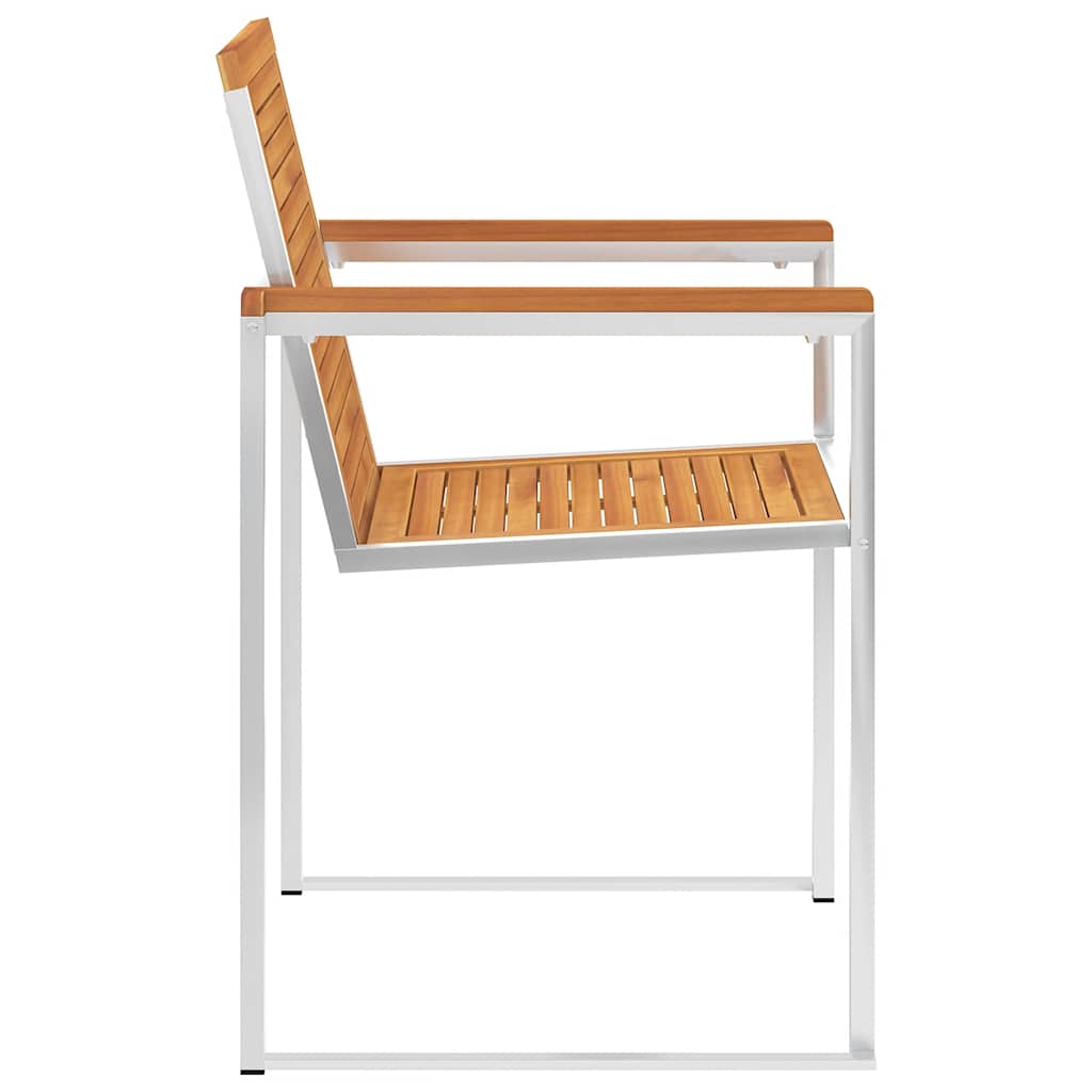 Vrtne stolice s jastucima 8 kom od masivnog drva bagrema