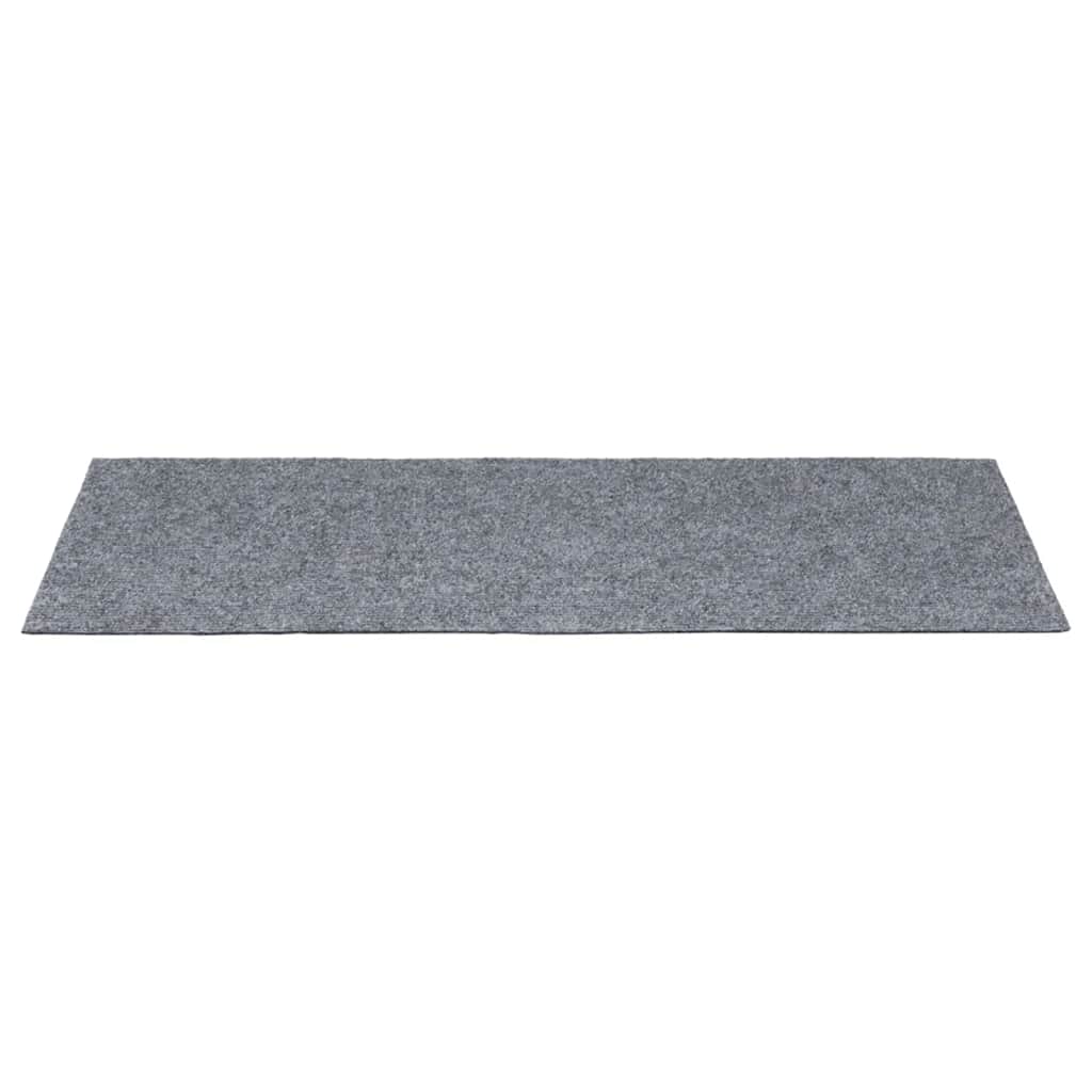 Prostirke za stepenice samoljepljive 15 kom 60x25 cm svijetlo sive pravokutne