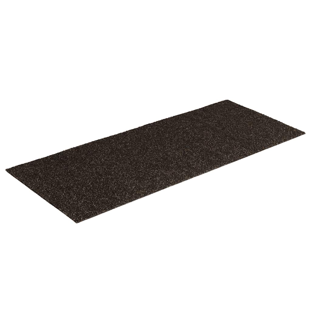 Prostirke za stepenice samoljepljive 15 kom 60x25 cm tamnosmeđe pravokutne