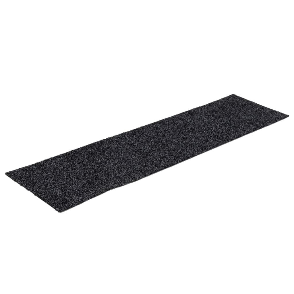 Prostirke za stepenice samoljepljive 15 kom 76x20 cm tamnosive pravokutne