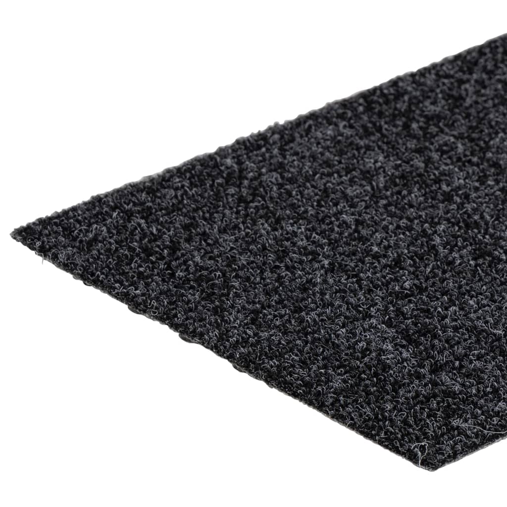 Prostirke za stepenice samoljepljive 15 kom 76x20 cm tamnosive pravokutne