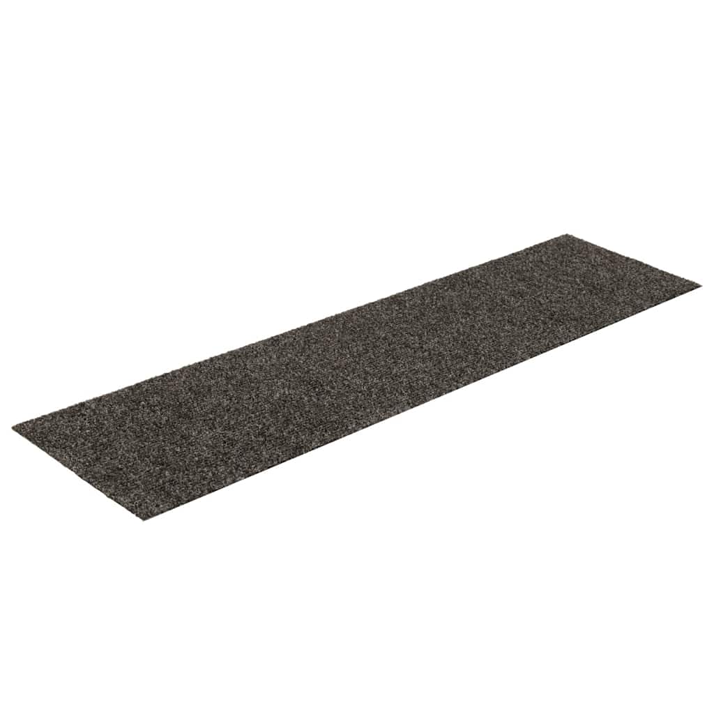 Prostirke za stepenice samoljepljive 15 kom 76x20 cm antracit pravokutne