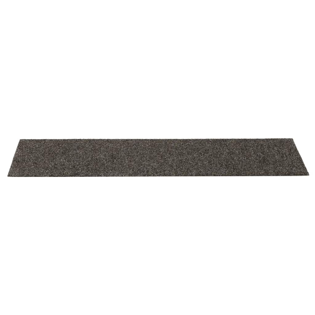 Prostirke za stepenice samoljepljive 15 kom 76x20 cm antracit pravokutne