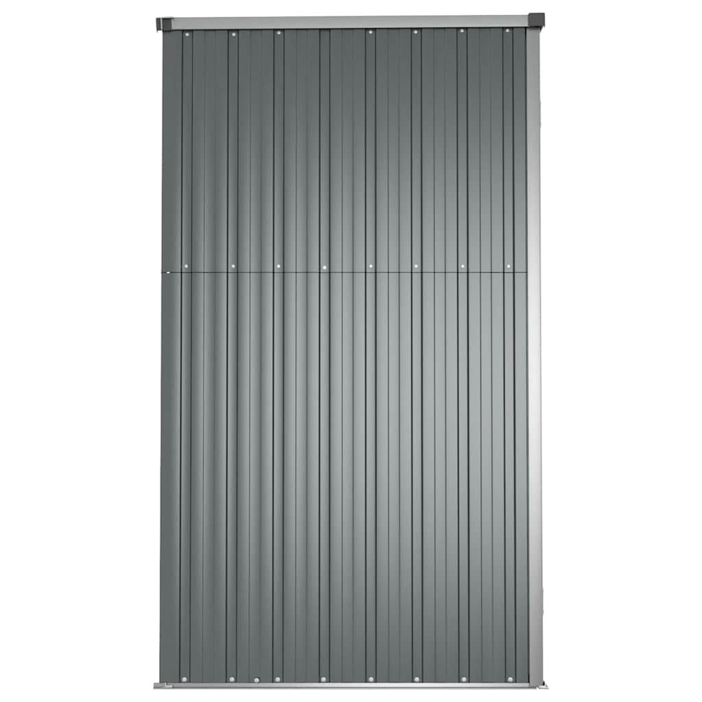 Vrtno spremište sivo 225 x 89 x 161 cm od pocinčanog čelika