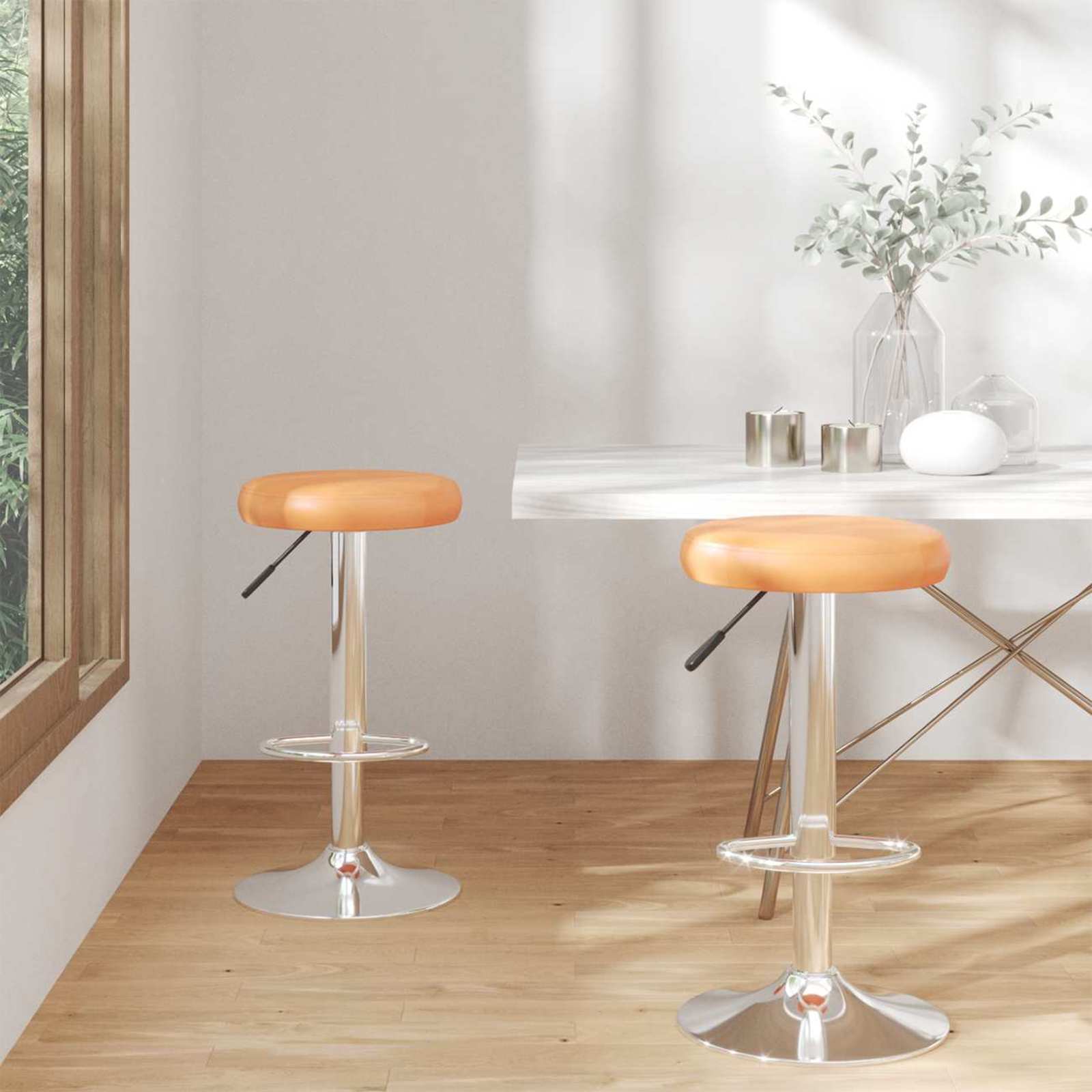 Barska stolica 2 pcs 31 x 31 x 87 cm Lažna koža Rotirajući