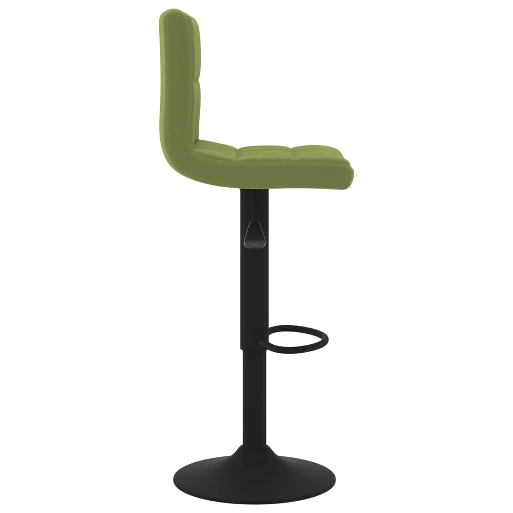 Barski stolci 2 kom svjetlozeleni baršunasti