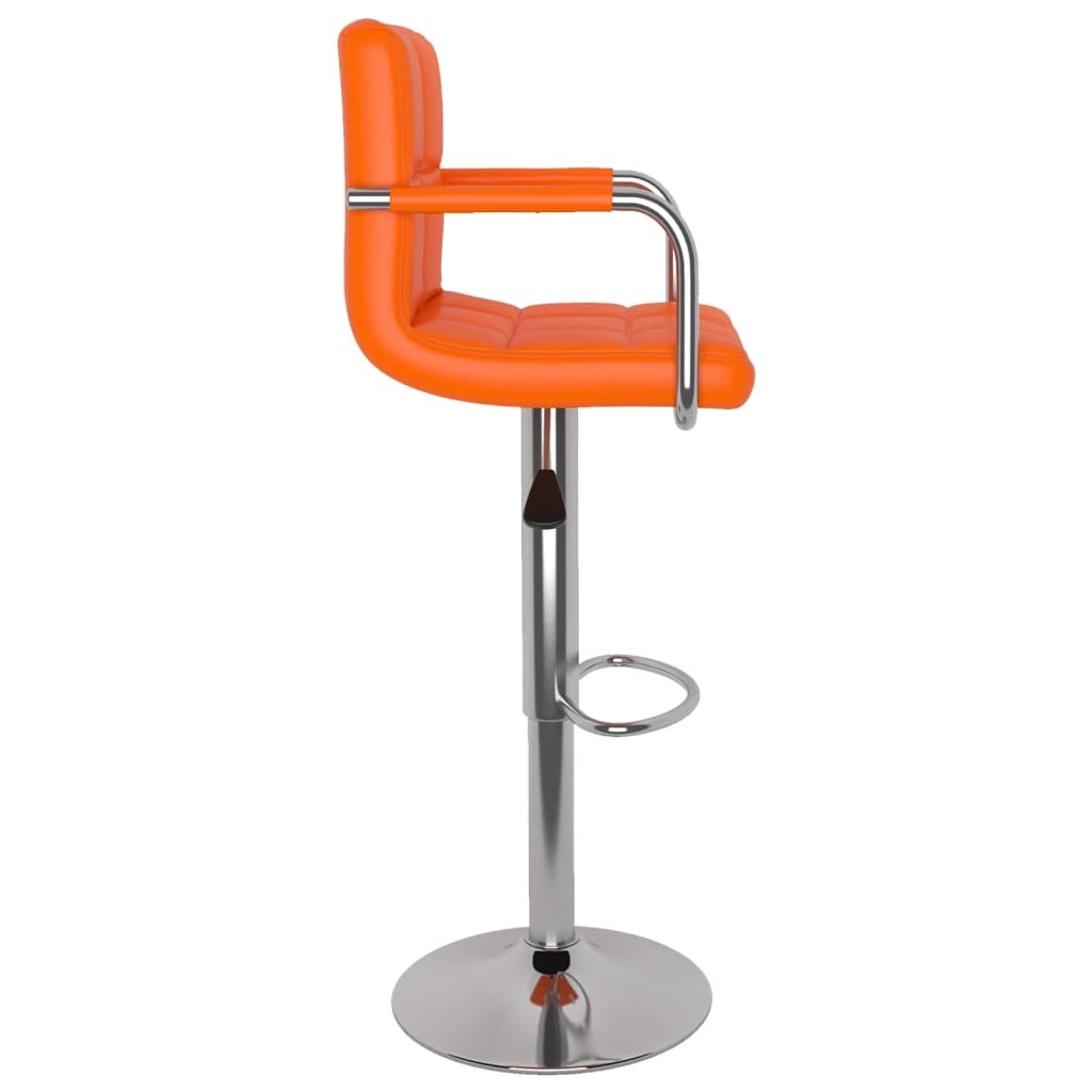 Barski stolci od umjetne kože 2 kom narančasti