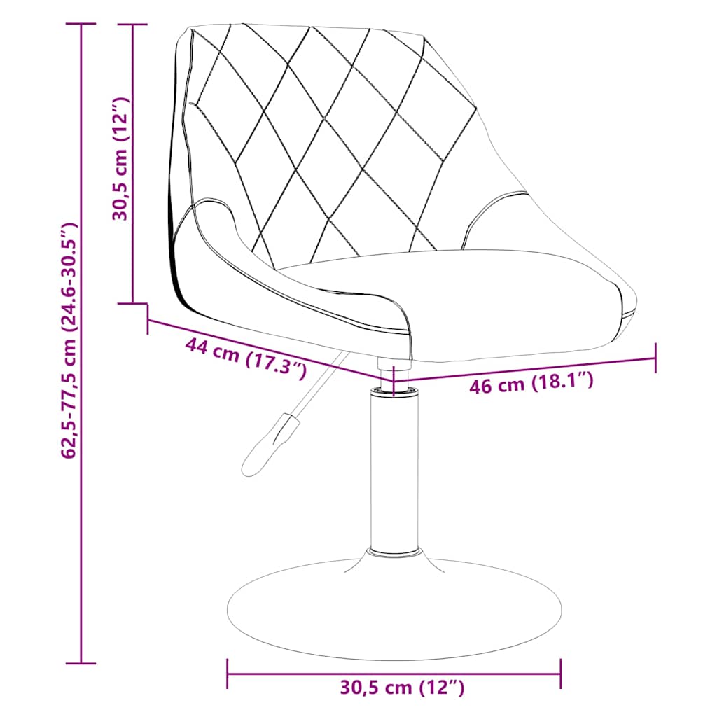 Barski stolac crni baršunasti