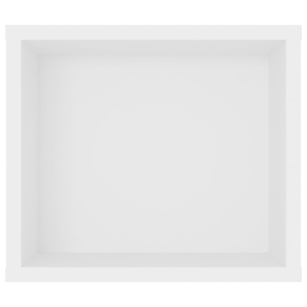 Viseći TV ormarić bijeli 100 x 30 x 26,5 cm konstruirano drvo