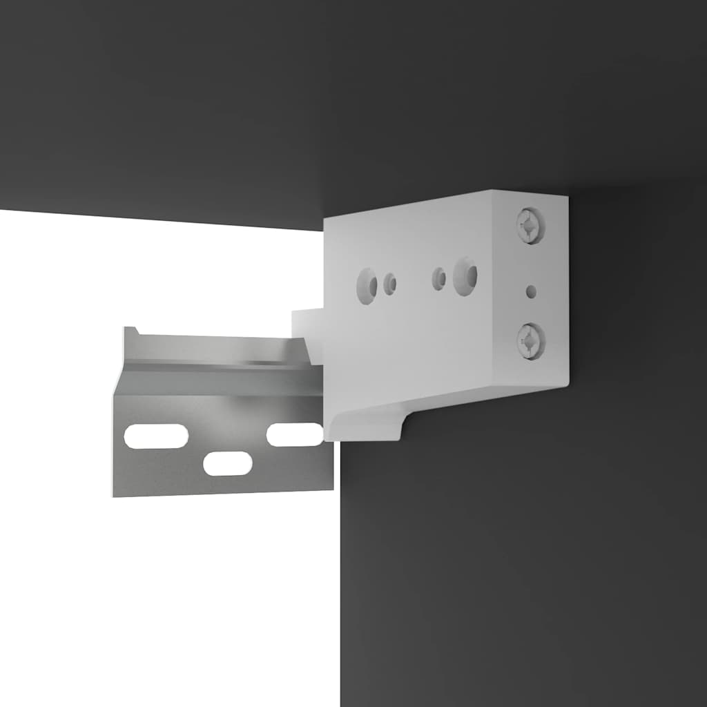 Viseći TV ormarić crni 100 x 30 x 26,5 cm konstruirano drvo