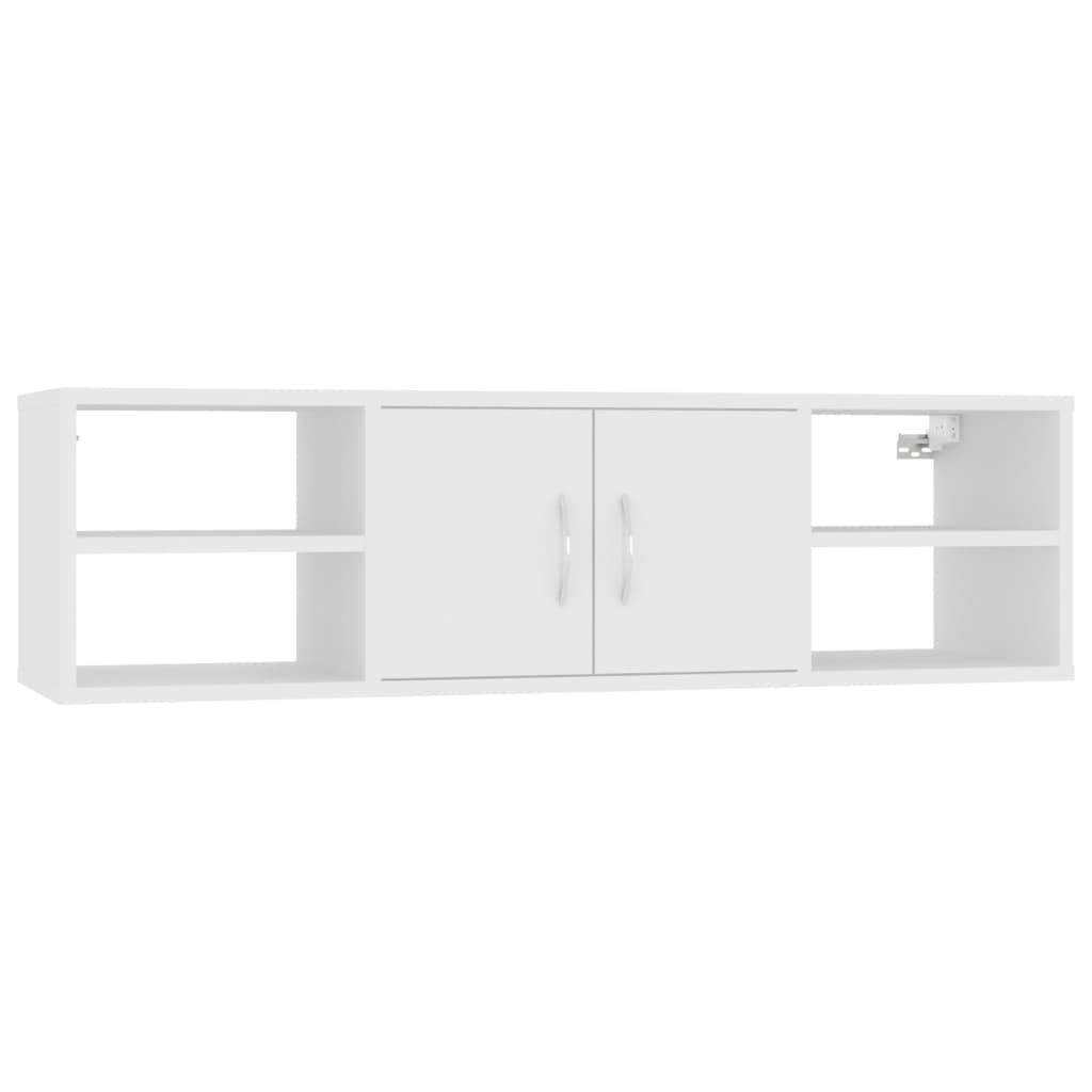 Zidna polica bijela 102 x 30 x 29 cm od konstruiranog drva
