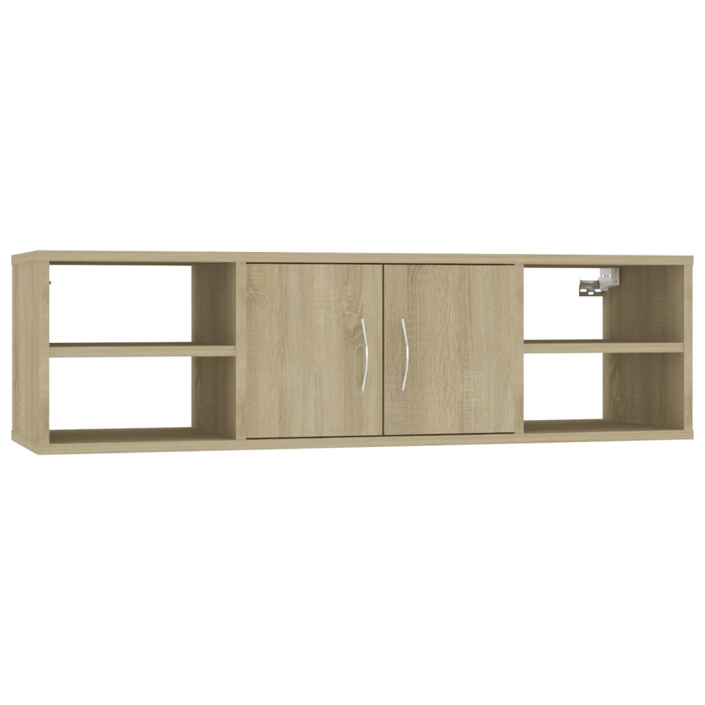 Zidna polica boja hrasta sonome 102x30x29 cm konstruirano drvo