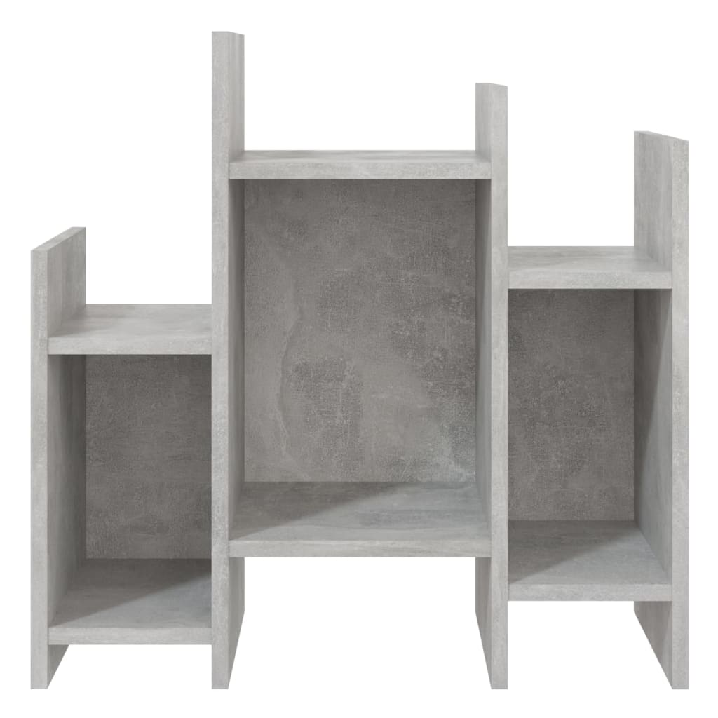 Bočni ormarić siva boja betona 60x26x60 cm konstruirano drvo