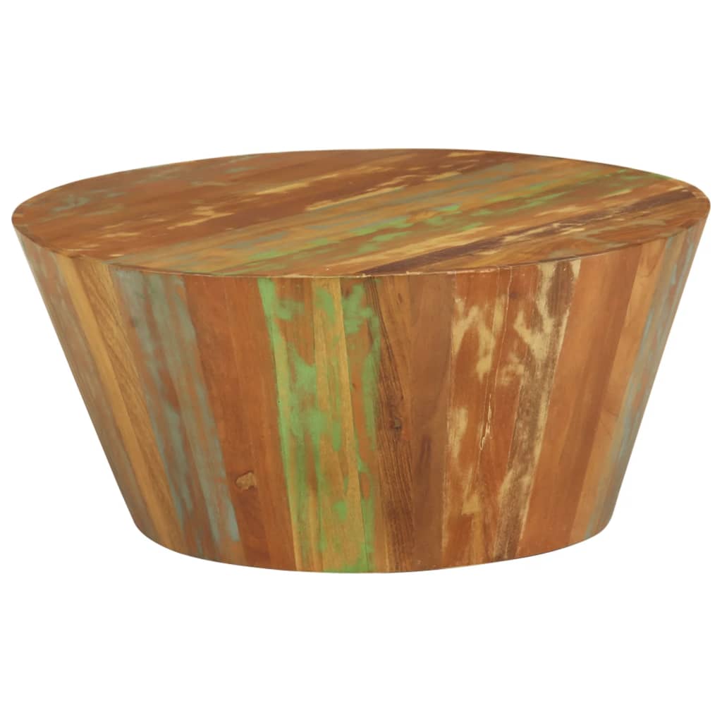 Stolić za kavu Ø 65 x 31 cm od masivnog obnovljenog drva