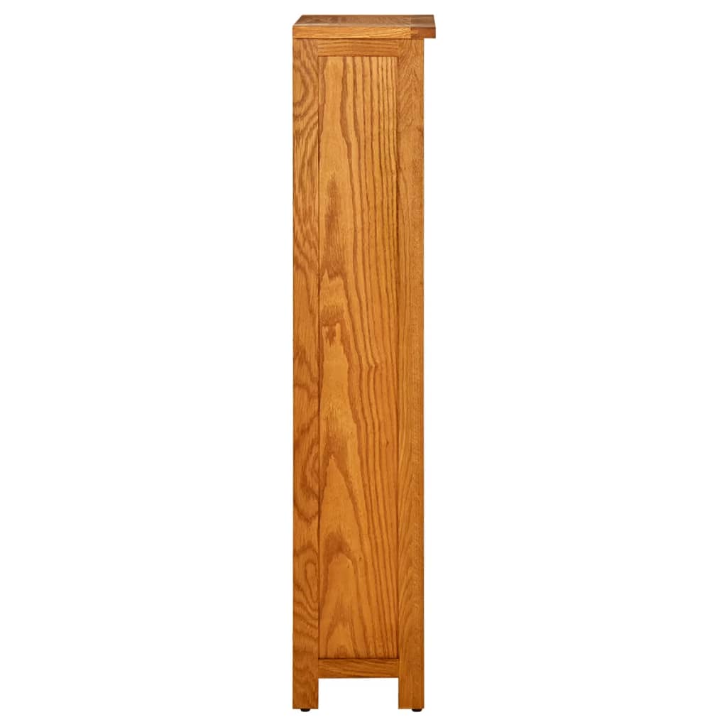 Police za knjige s 4 razine 45x22x110 cm od masivne hrastovine