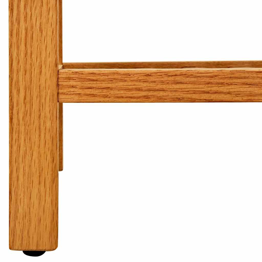 Stalak za obuću s 5 polica 100x27x100 cm od masivne hrastovine