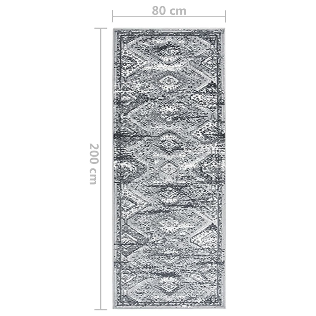 Tepih-staza BCF orijentalno siva 80 x 200 cm