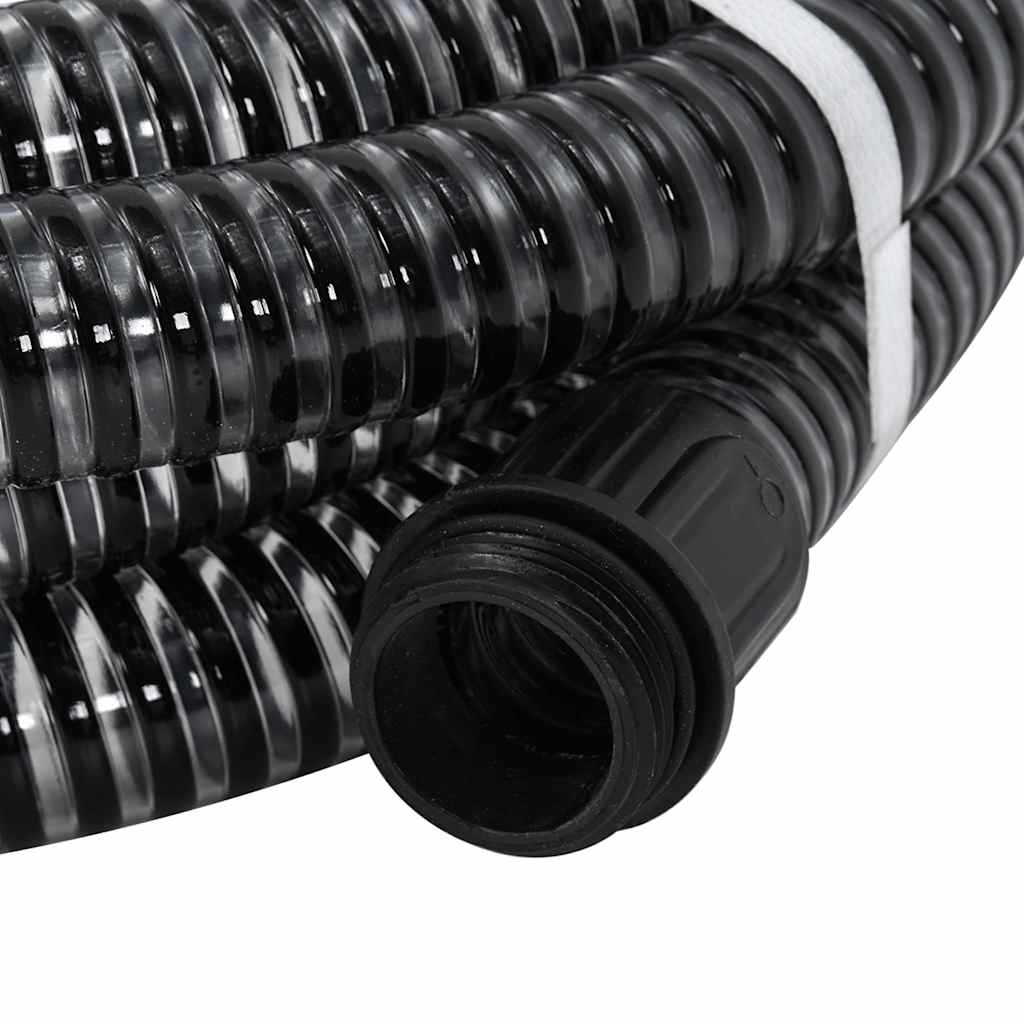 Usisno crijevo s mjedenim priključcima crno 1,1 " 4 m PVC