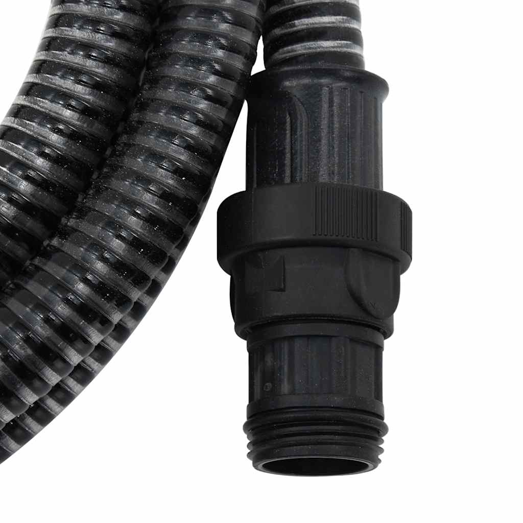 Usisno crijevo s PVC priključcima crno 1 " 4 m PVC