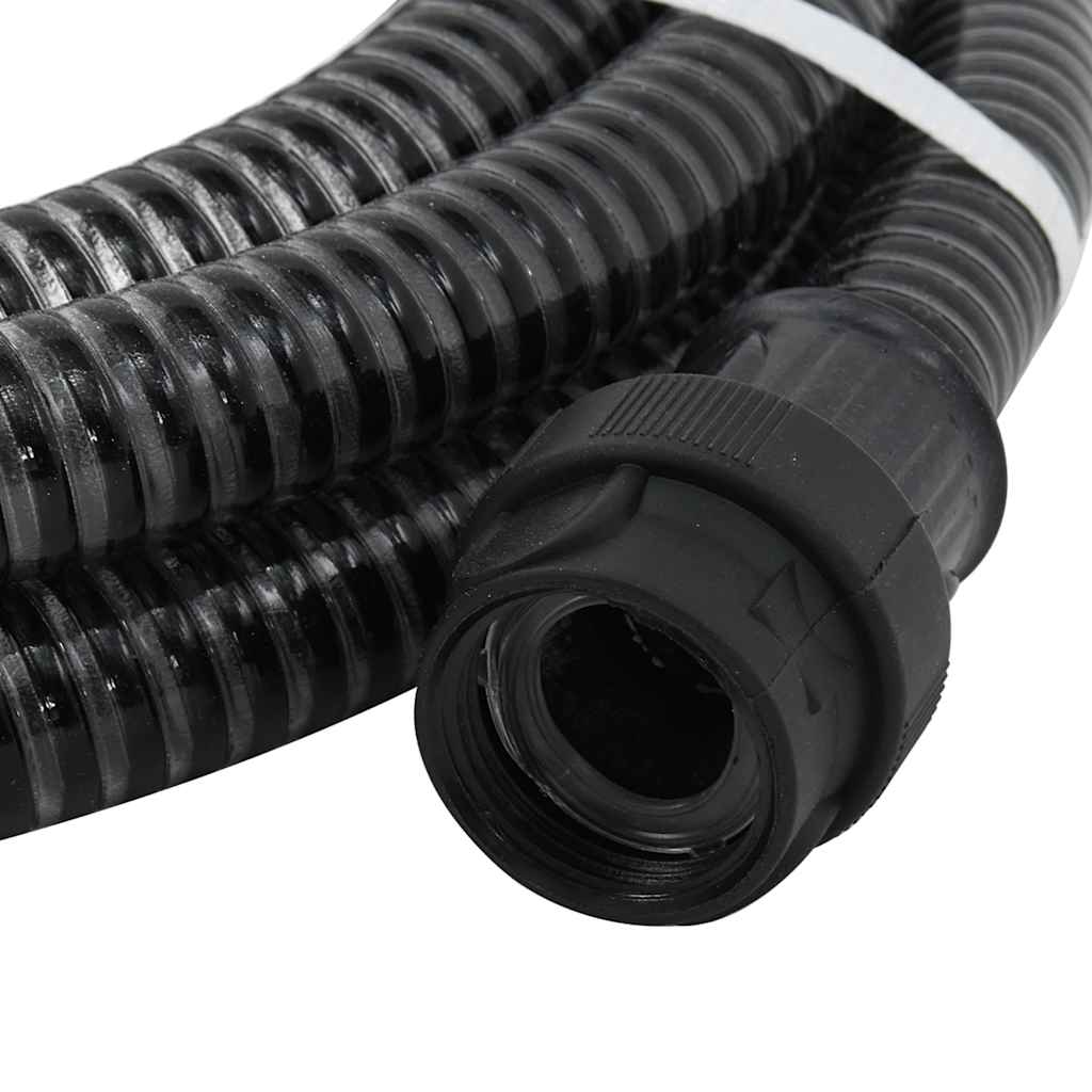 Usisno crijevo s PVC priključcima crno 1 " 4 m PVC