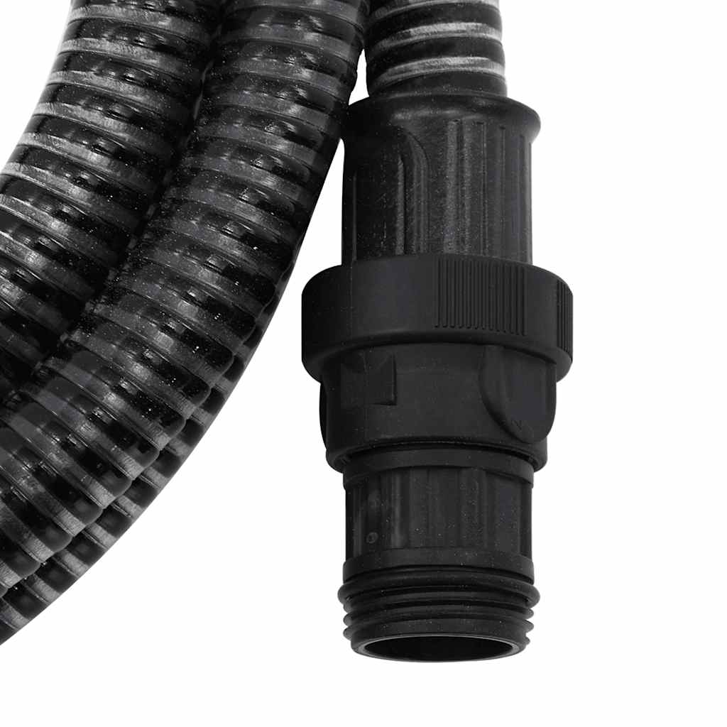 Usisno crijevo s PVC priključcima crno 1 " 7 m PVC