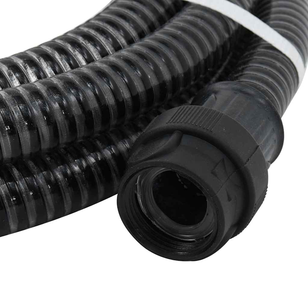 Usisno crijevo s PVC priključcima crno 1 " 10 m PVC