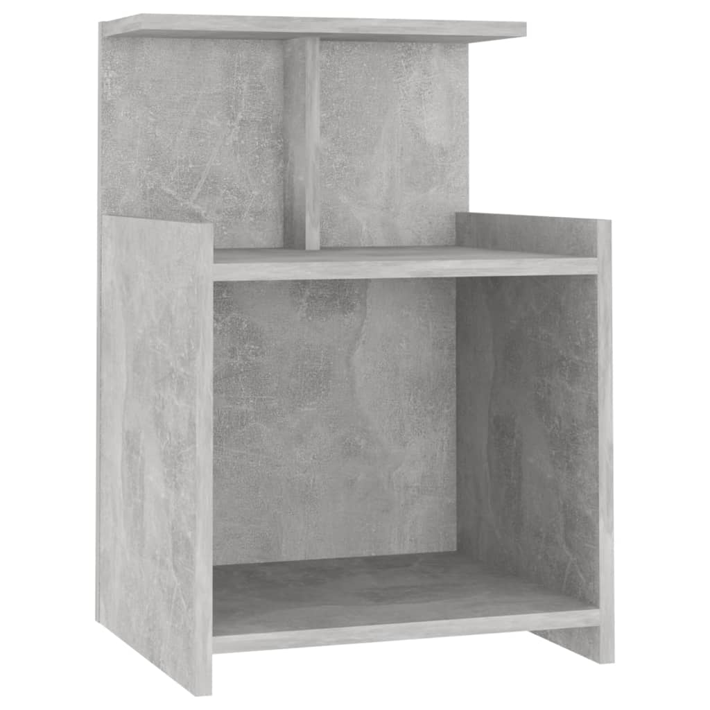 Noćni ormarići 2 kom boja betona 40x35x60 cm konstruirano drvo