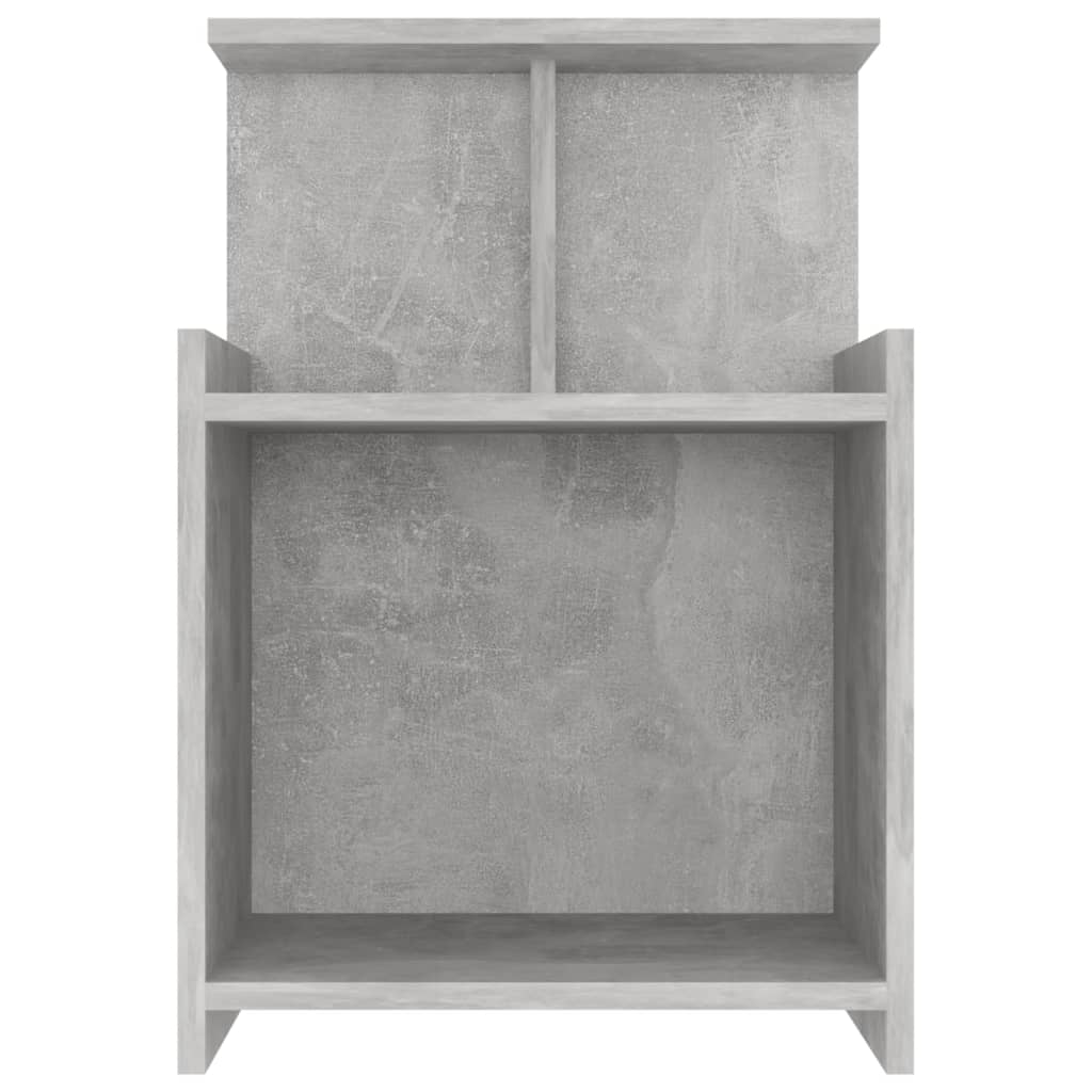 Noćni ormarići 2 kom boja betona 40x35x60 cm konstruirano drvo