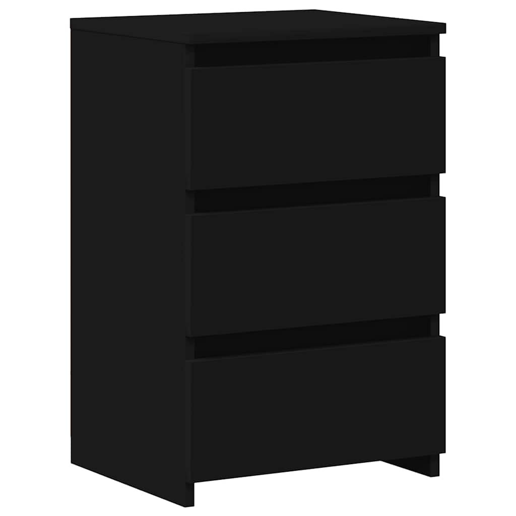 Noćni ormarići 2 kom crni 40 x 35 x 62,5 cm konstruirano drvo