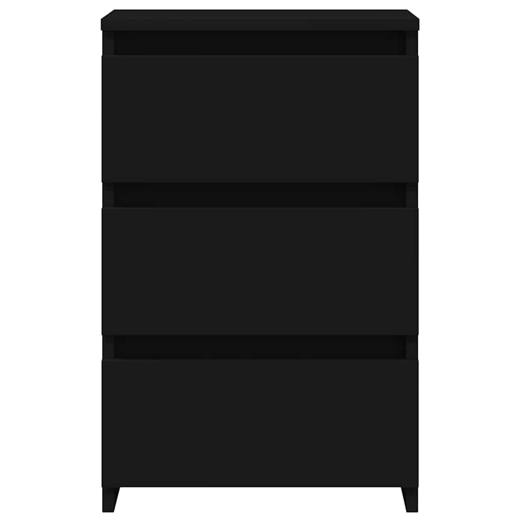 Noćni ormarići 2 kom crni 40 x 35 x 62,5 cm konstruirano drvo