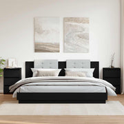 Noćni ormarići 2 kom crni 40 x 35 x 62,5 cm konstruirano drvo