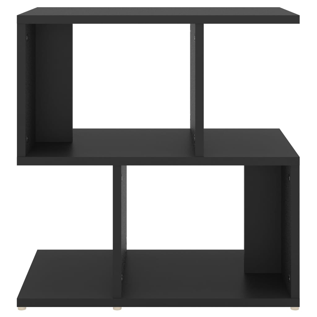 Noćni ormarić crni 50 x 30 x 51,5 cm od konstruiranog drva