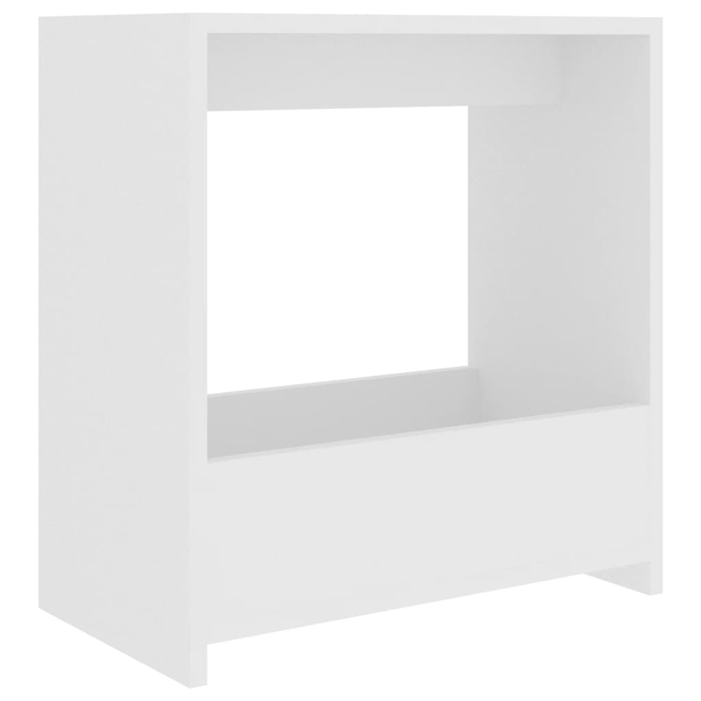 Bočni stolić bijeli 50 x 26 x 50 cm od konstruiranog drva
