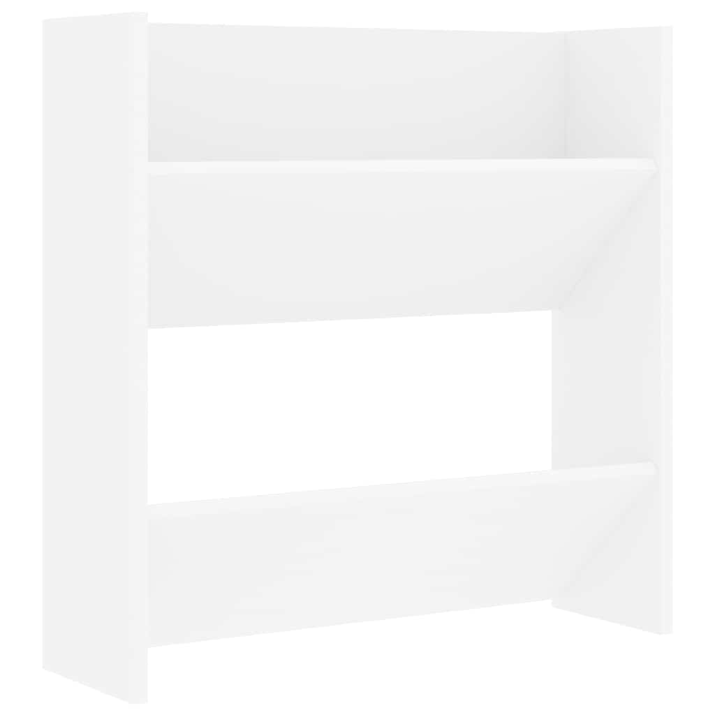 Zidni ormarići za cipele 4 kom bijeli 60 x 18 x 60 cm drveni