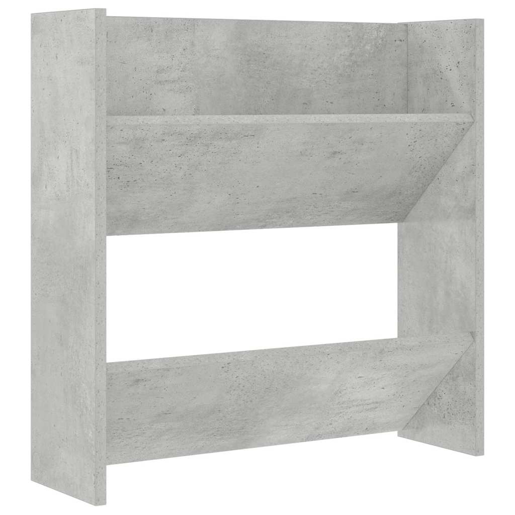 Zidni ormarići za cipele 2 kom boja betona 60x18x60 cm drveni