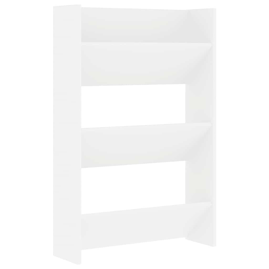 Zidni ormarić za cipele bijeli 60x18x90 cm konstruirano drvo