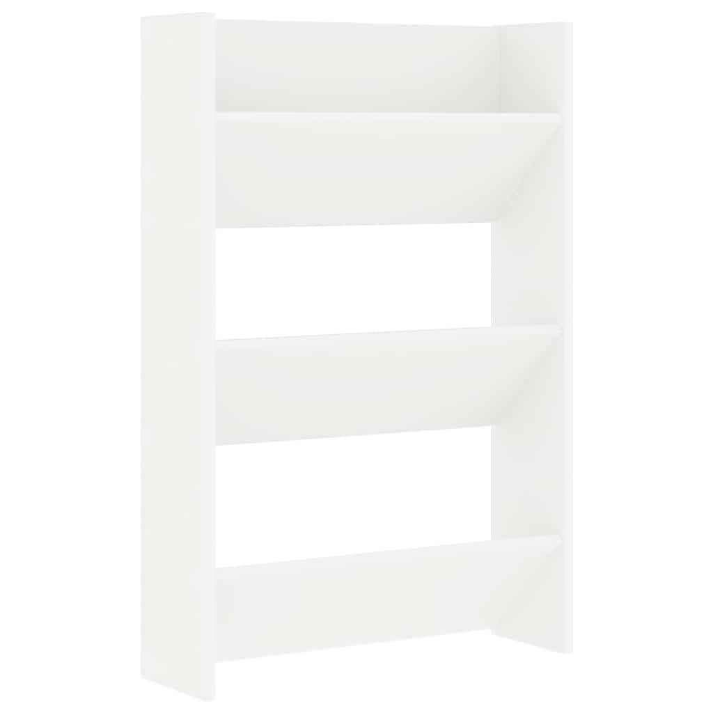 Zidni ormarići za cipele 2 kom bijeli 60 x 18 x 90 cm drveni