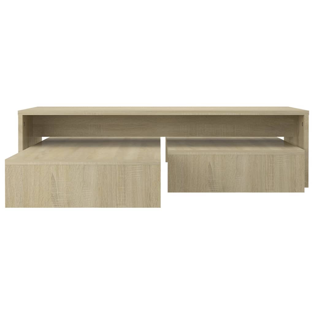 Set uklapajućih stolića boja hrasta 100 x 100 x 26,5 cm drveni