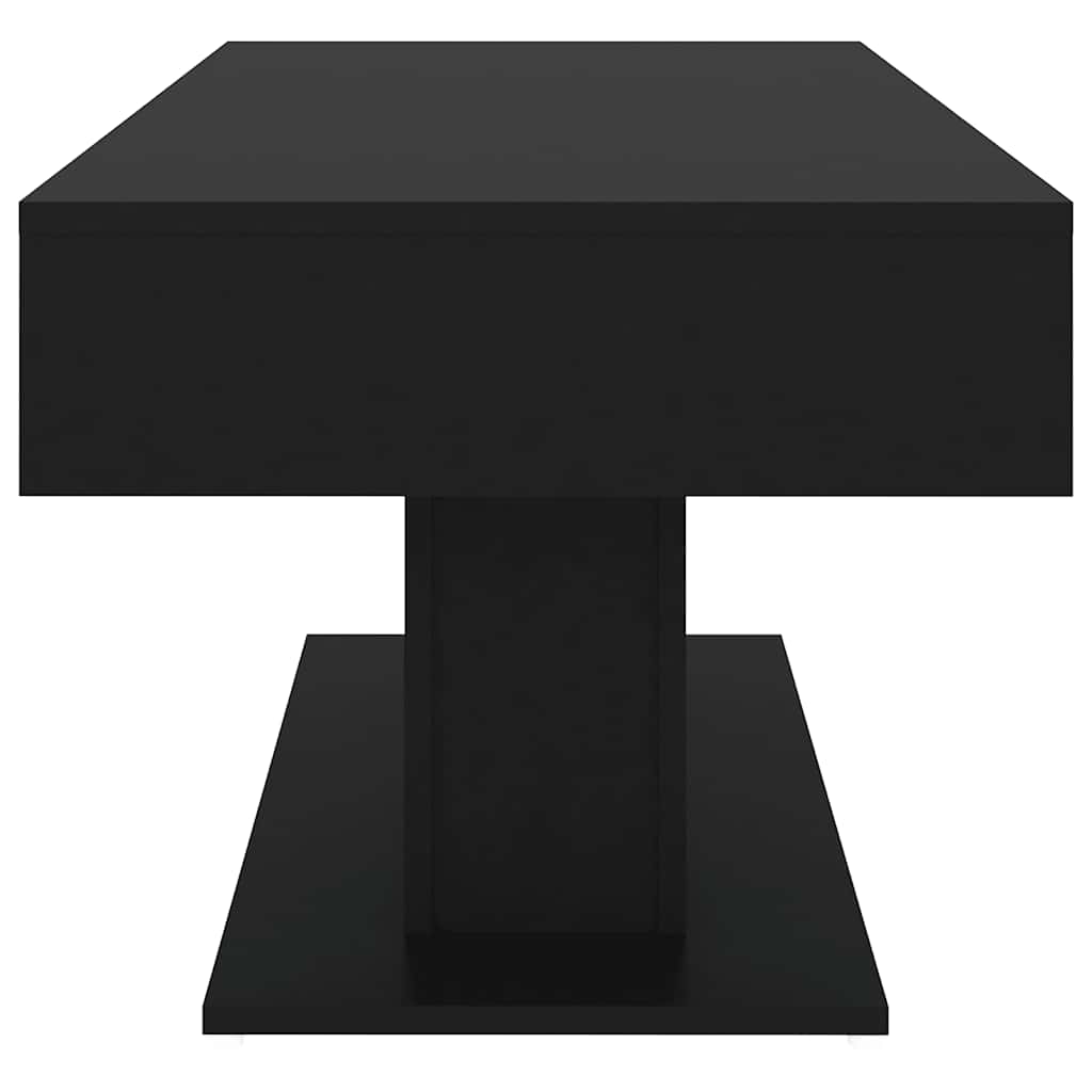 Stolić za kavu crni 96 x 50 x 45 cm od konstruiranog drva