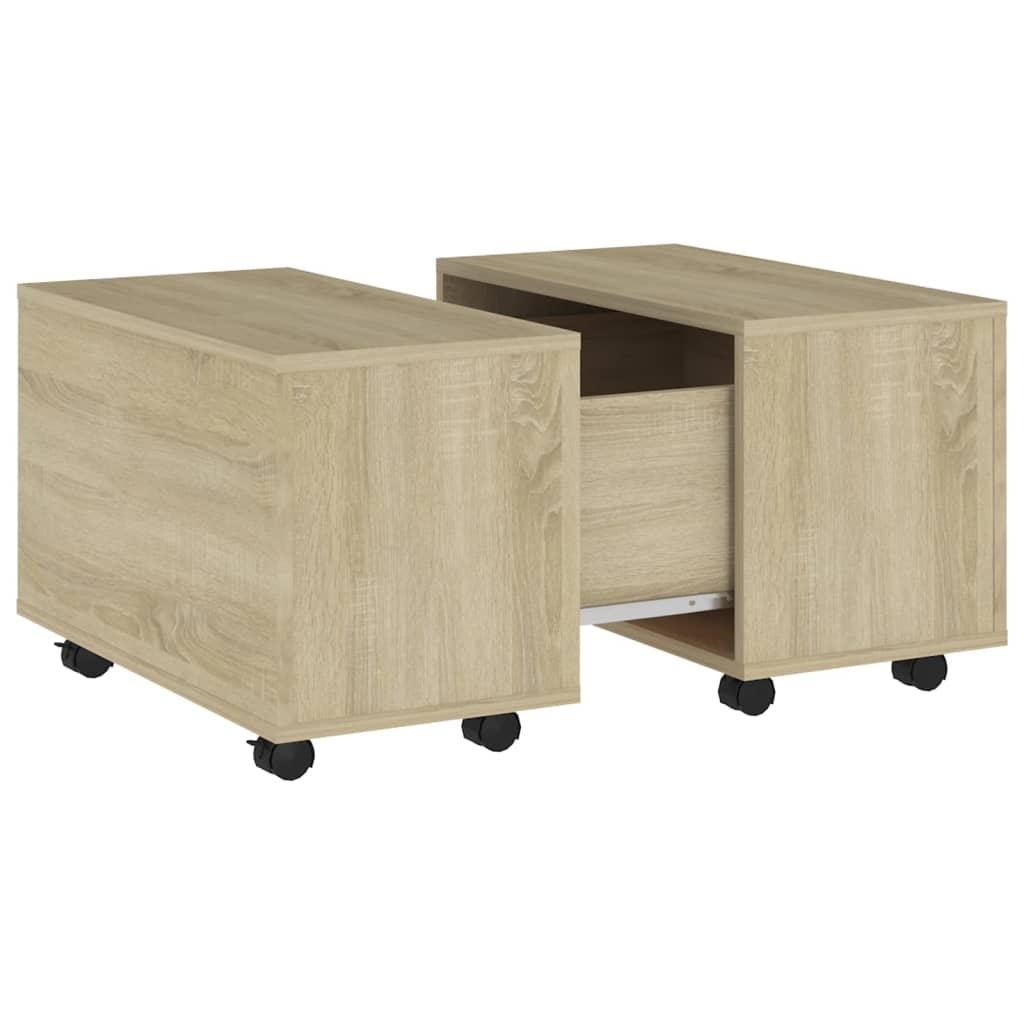Stolić za kavu boja hrasta sonome 60x60x38 cm konstruirano drvo