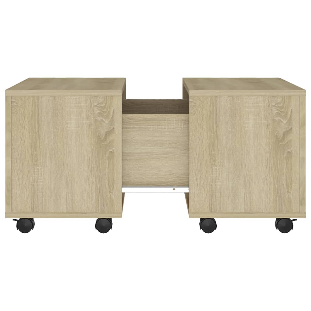 Stolić za kavu boja hrasta sonome 60x60x38 cm konstruirano drvo